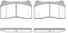 KAWE 0666 40 Brake Pad Set, disc brake